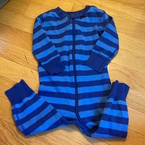 Hanna Andersson blue striped sleeper